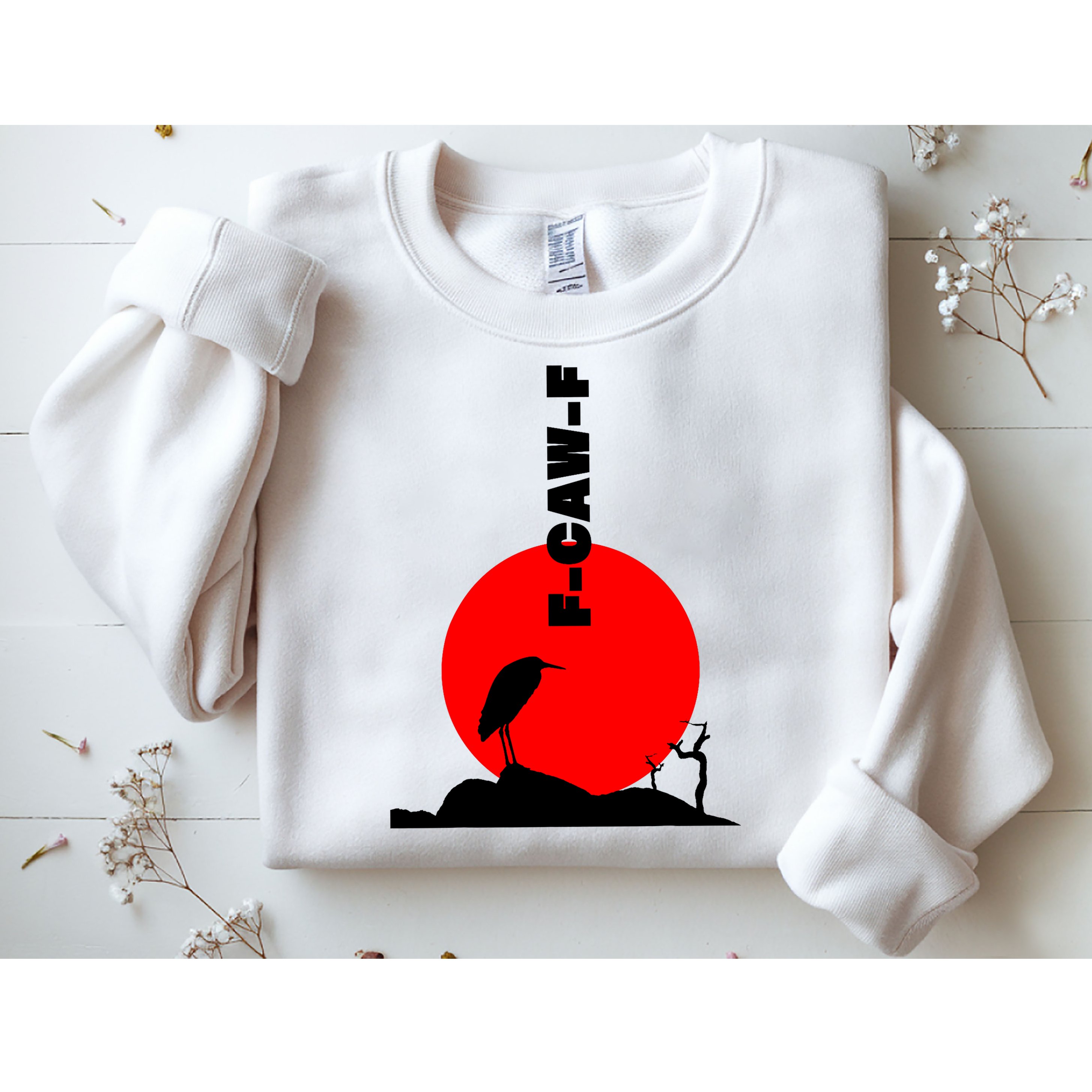 Black Crow F-Caw-F, Black Bird Humor, Funny Sayings Sweatshirt