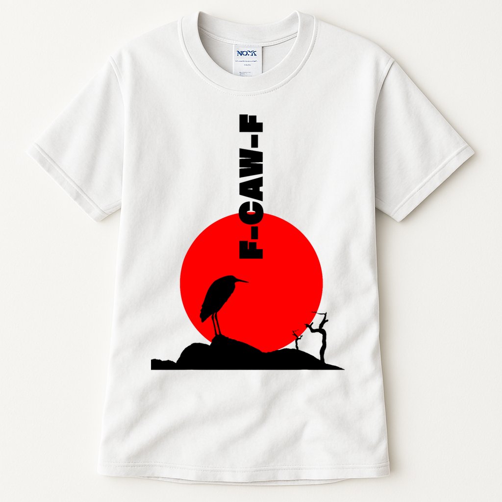 Black Crow F-Caw-F, Black Bird Humor, Funny Sayings Tall T-Shirt