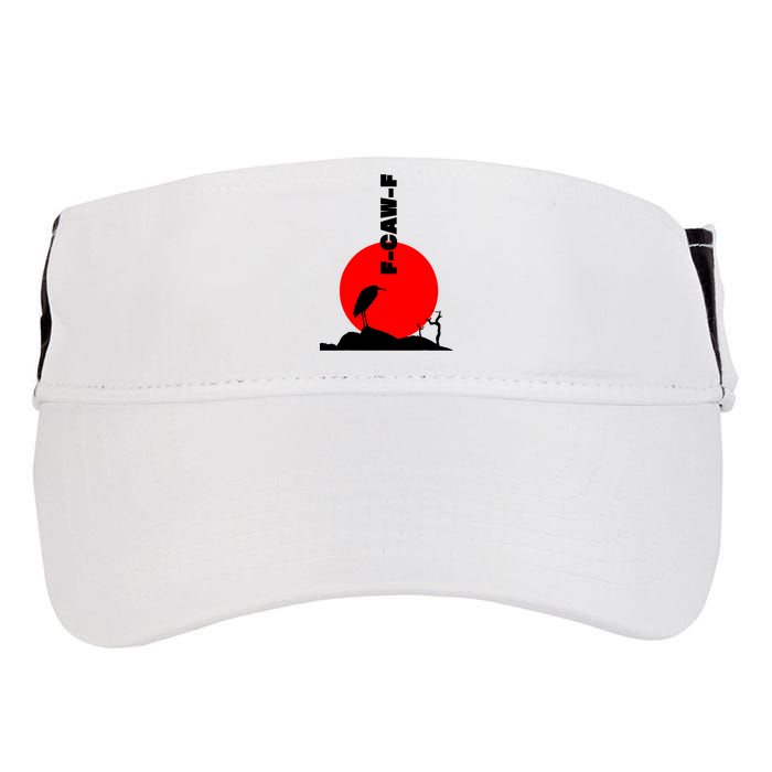 Black Crow F-Caw-F, Black Bird Humor, Funny Sayings Adult Drive Performance Visor