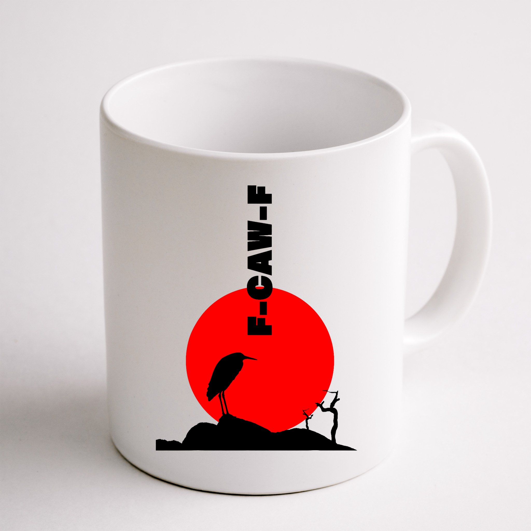 Black Crow F-Caw-F, Black Bird Humor, Funny Sayings Mug