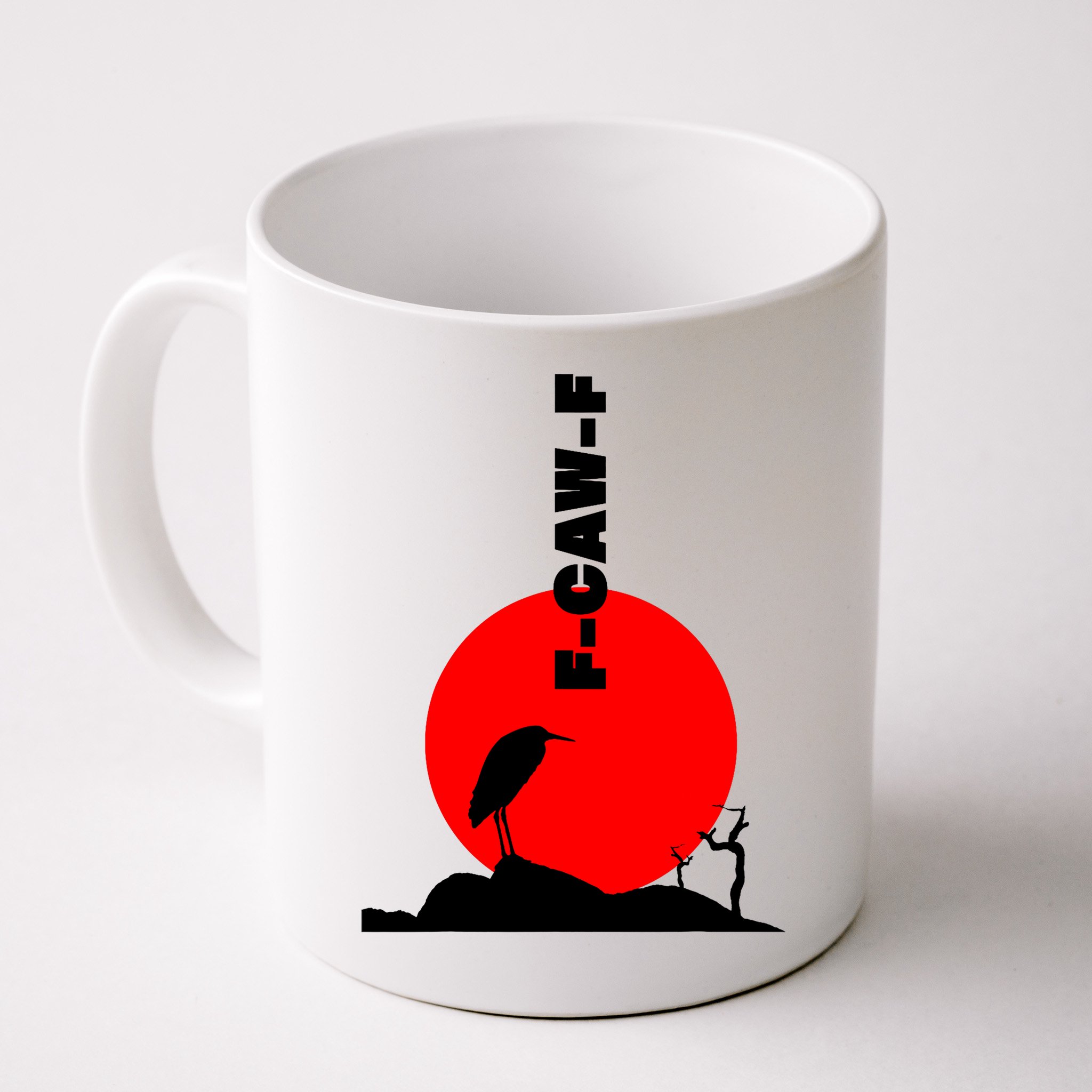 Black Crow F-Caw-F, Black Bird Humor, Funny Sayings Mug