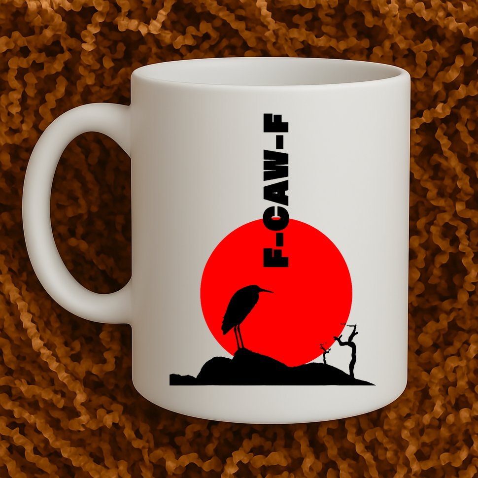 Black Crow F-Caw-F, Black Bird Humor, Funny Sayings Mug