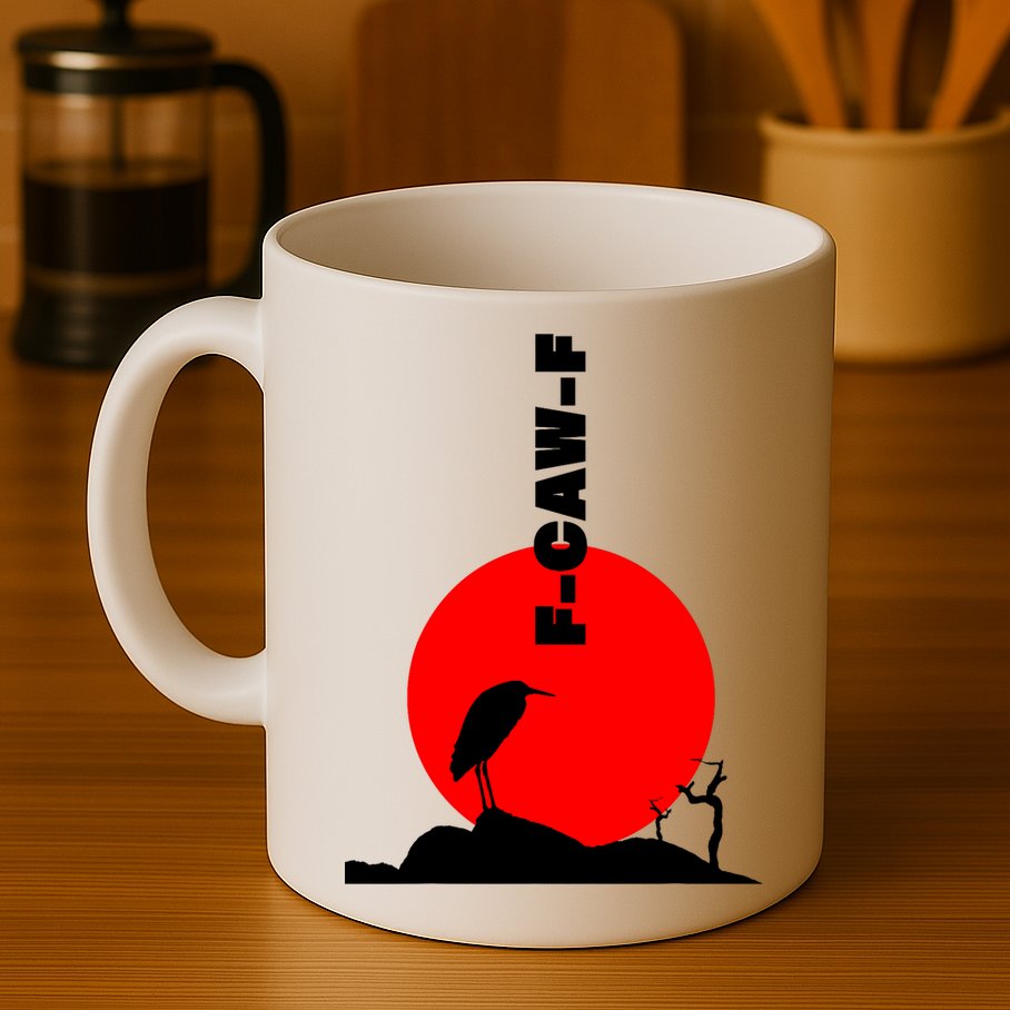 Black Crow F-Caw-F, Black Bird Humor, Funny Sayings Mug