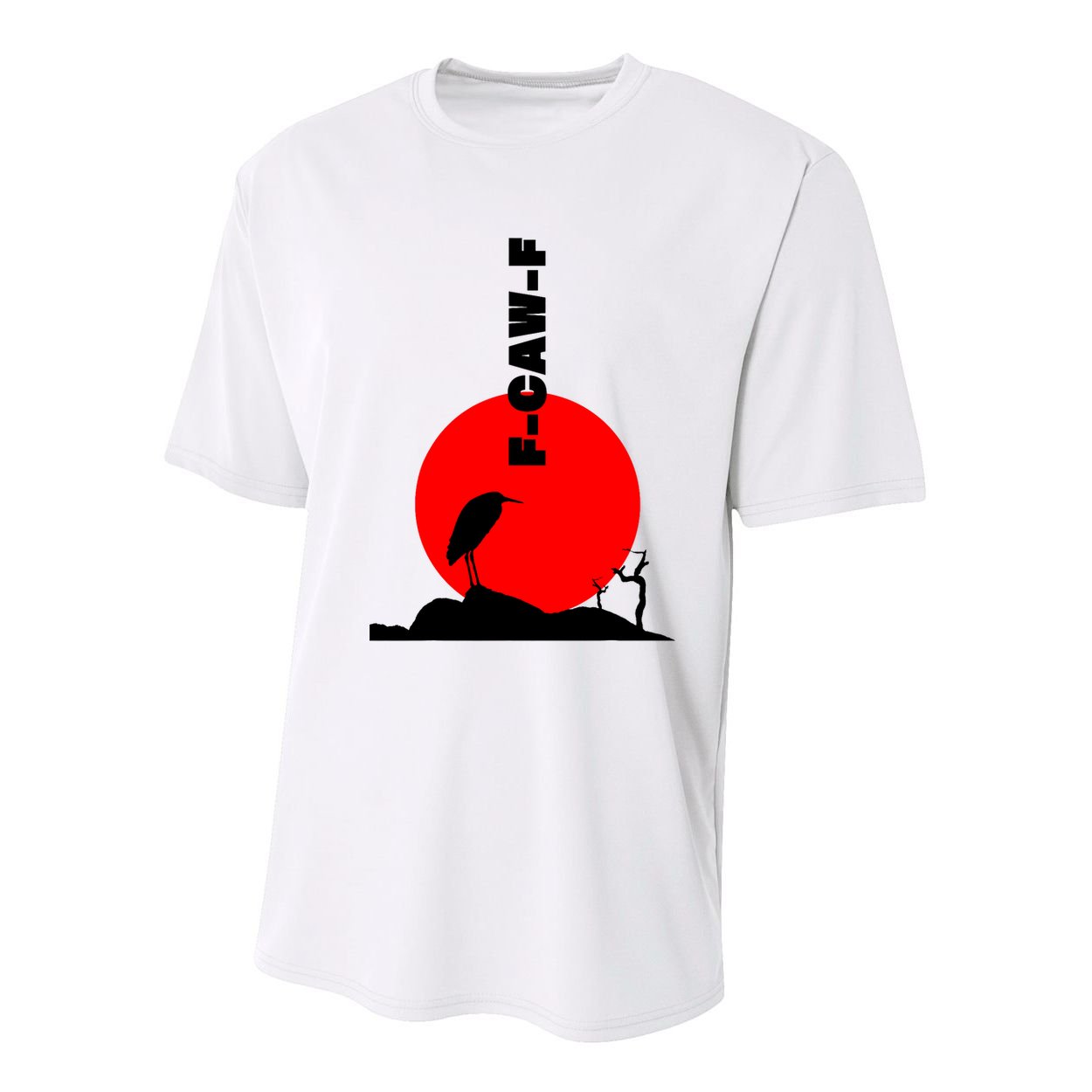 Black Crow F-Caw-F, Black Bird Humor, Funny Sayings Youth Performance Sprint T-Shirt