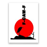 Black Crow F-Caw-F, Black Bird Humor, Funny Sayings Poster