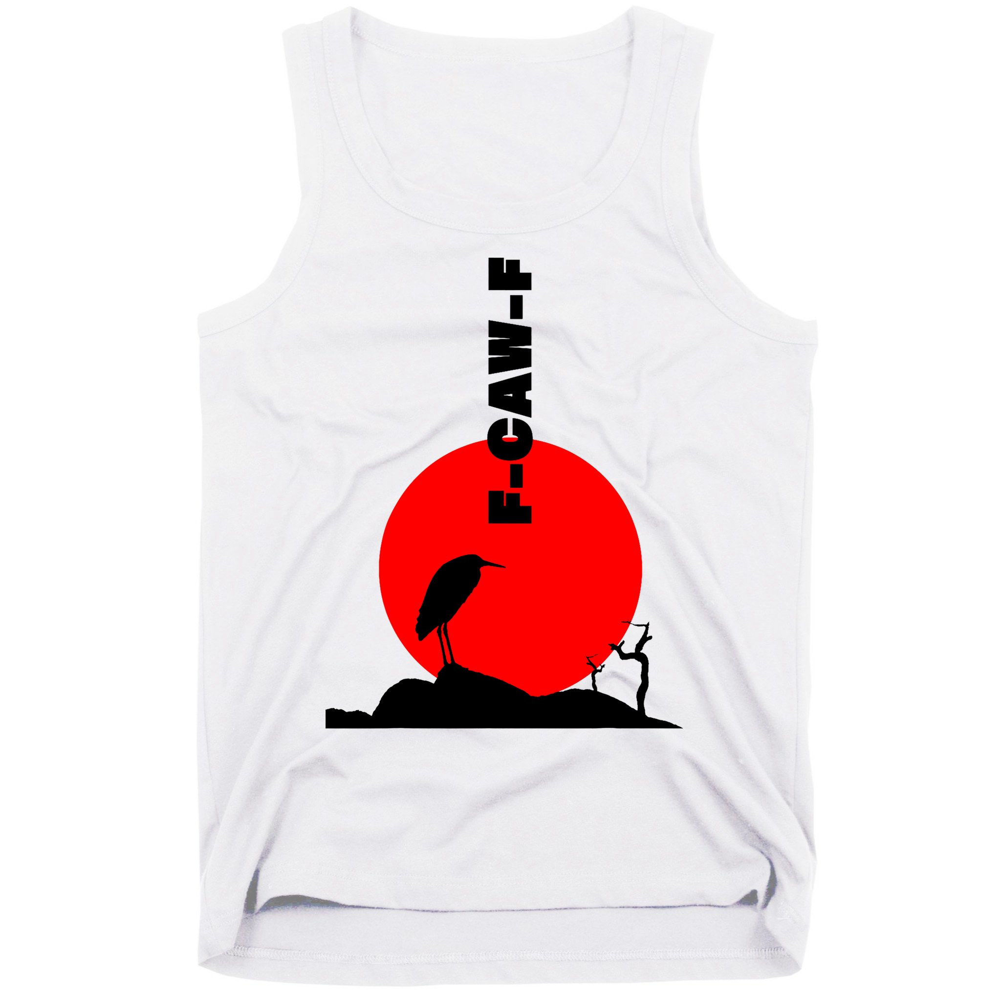 Black Crow F-Caw-F, Black Bird Humor, Funny Sayings Tank Top