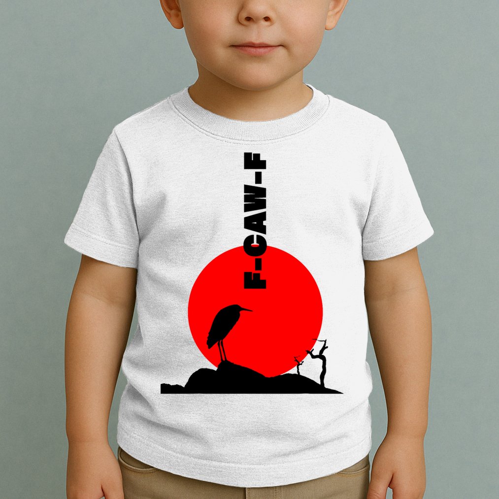 Black Crow F-Caw-F, Black Bird Humor, Funny Sayings Toddler T-Shirt