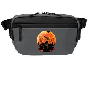 Black Cats Full Moon Funny Animal Pet Lover Halloween Crossbody Pack