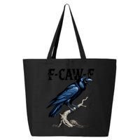 Black Crow, F-Caw-F Funny Black Bird 25L Jumbo Tote