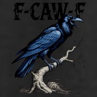 Black Crow, F-Caw-F Funny Black Bird 25L Jumbo Tote