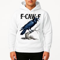 Black Crow, F-Caw-F Funny Black Bird Hoodie