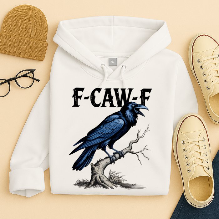 Black Crow, F-Caw-F Funny Black Bird Hoodie