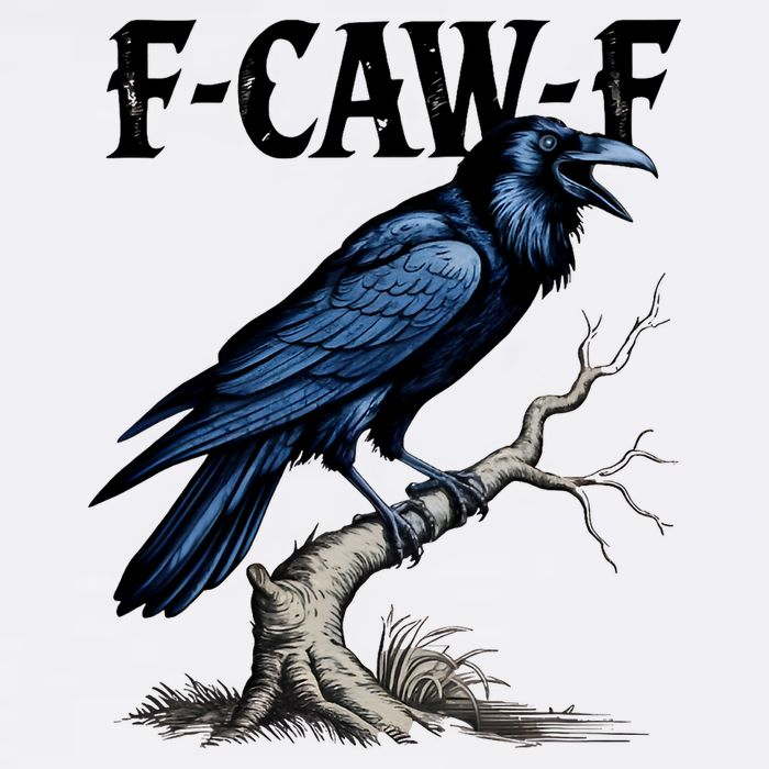 Black Crow, F-Caw-F Funny Black Bird Hoodie