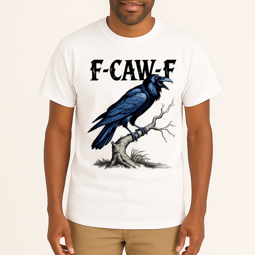Black Crow, F-Caw-F Funny Black Bird Tall T-Shirt
