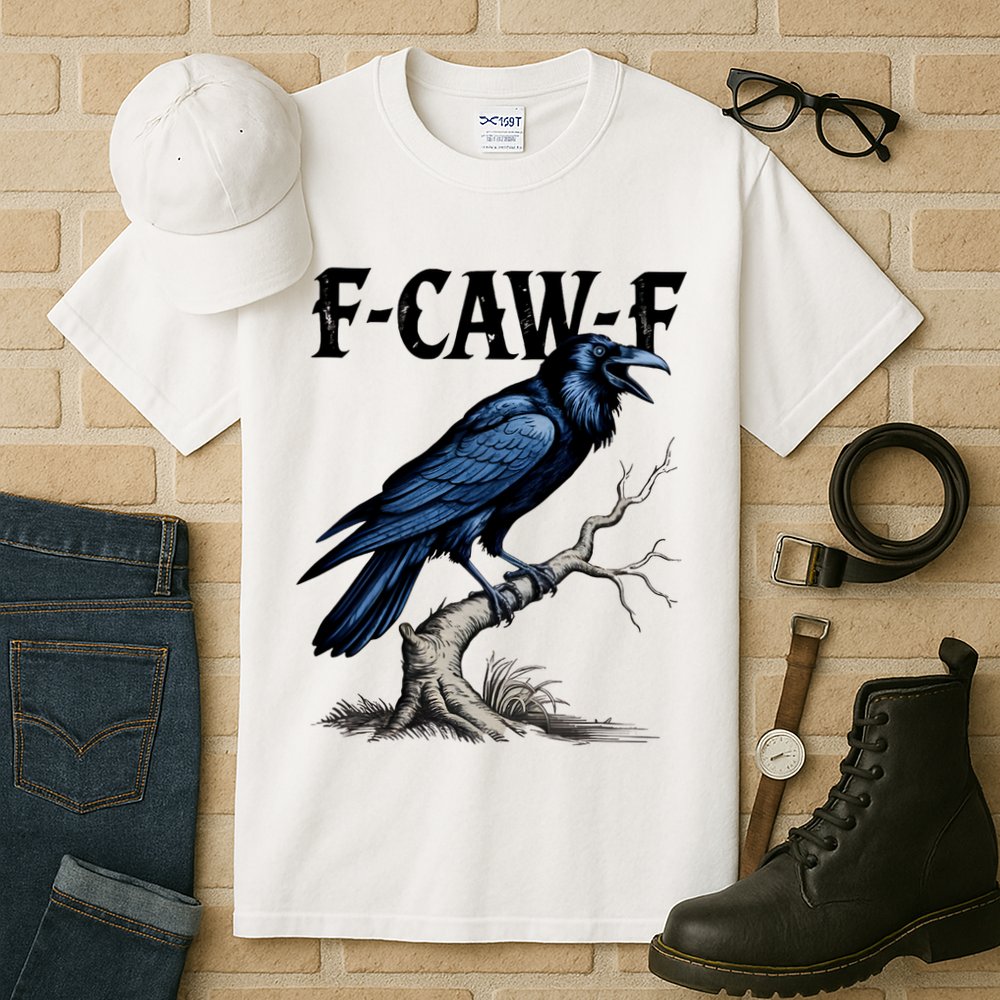 Black Crow, F-Caw-F Funny Black Bird Tall T-Shirt