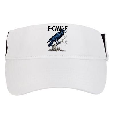 Black Crow, F-Caw-F Funny Black Bird Adult Drive Performance Visor
