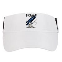 Black Crow, F-Caw-F Funny Black Bird Adult Drive Performance Visor