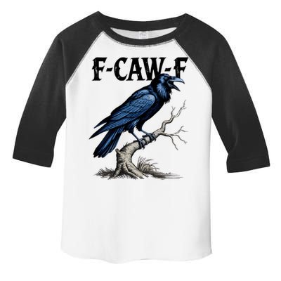Black Crow, F-Caw-F Funny Black Bird Toddler Fine Jersey T-Shirt
