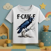 Black Crow, F-Caw-F Funny Black Bird Toddler T-Shirt