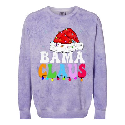 Bama Claus Funny Xmas Family Matching Bama Grandma Christmas Colorblast Crewneck Sweatshirt