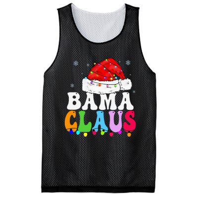 Bama Claus Funny Xmas Family Matching Bama Grandma Christmas Mesh Reversible Basketball Jersey Tank