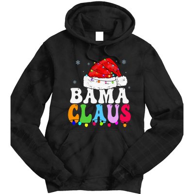 Bama Claus Funny Xmas Family Matching Bama Grandma Christmas Tie Dye Hoodie