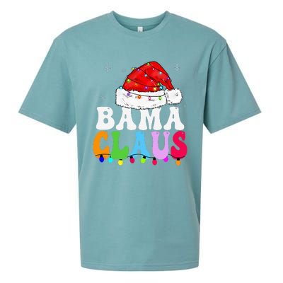 Bama Claus Funny Xmas Family Matching Bama Grandma Christmas Sueded Cloud Jersey T-Shirt