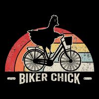 Biker Chick Funny Chicken Bicycle Art Impact Tech Backpack