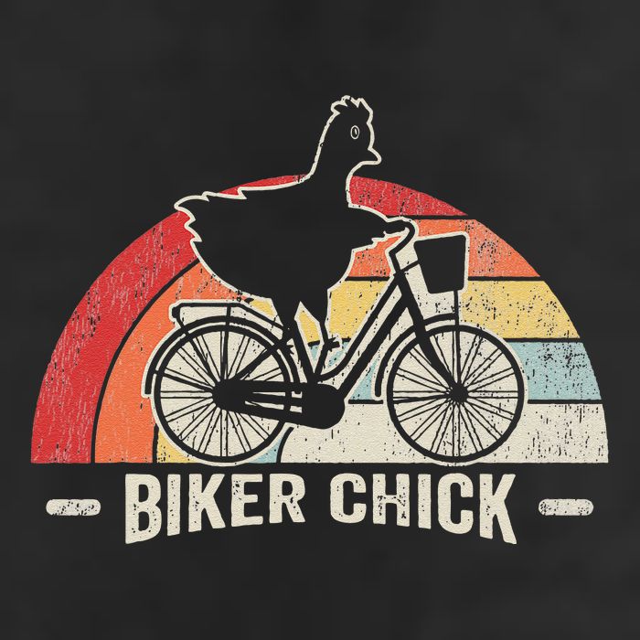 Biker Chick Funny Chicken Bicycle Art 11oz C Handle Ceramic Mug