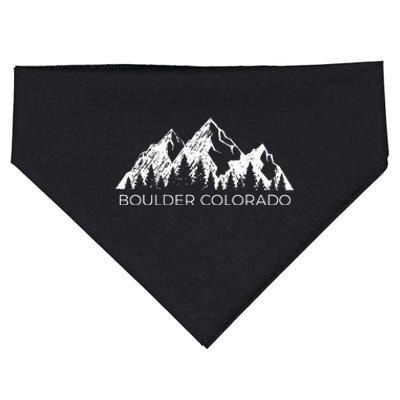 Boulder Colorado For Men Women Boulder Colorado Gift USA-Made Doggie Bandana