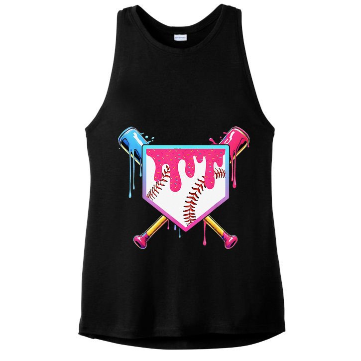 Baseball Cute For Ice Cream Cute Baseball Gift Ladies PosiCharge Tri-Blend Wicking Tank