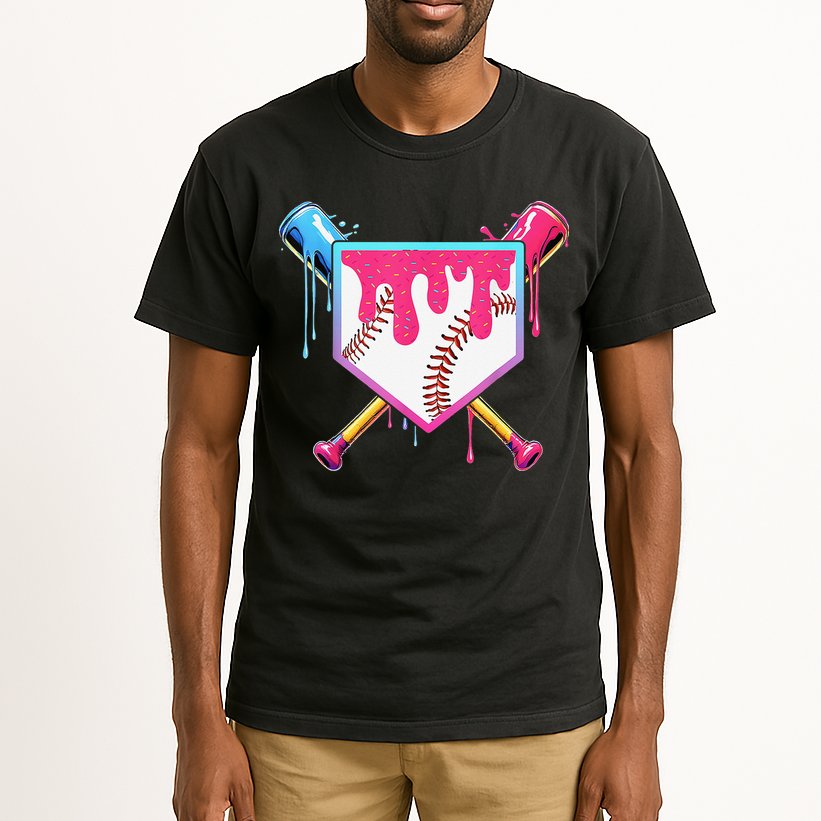 Baseball Cute For Ice Cream Cute Baseball Gift Tall T-Shirt