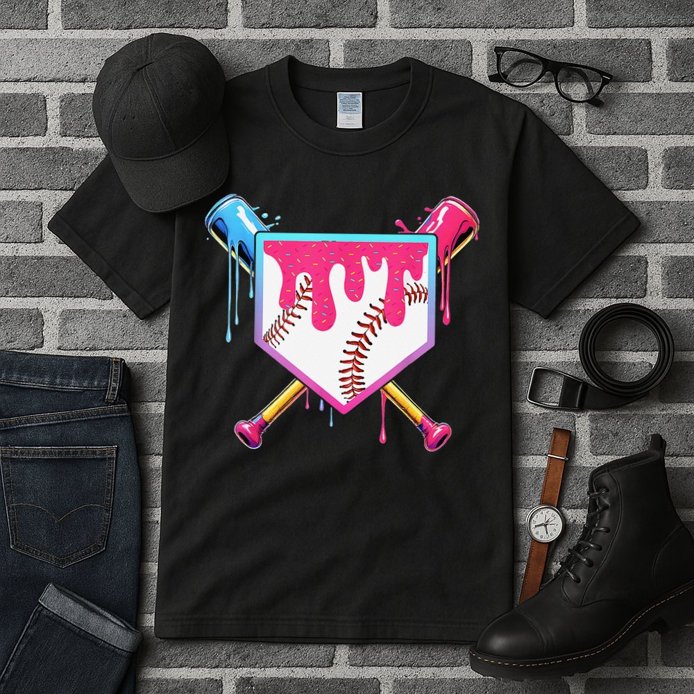 Baseball Cute For Ice Cream Cute Baseball Gift Tall T-Shirt