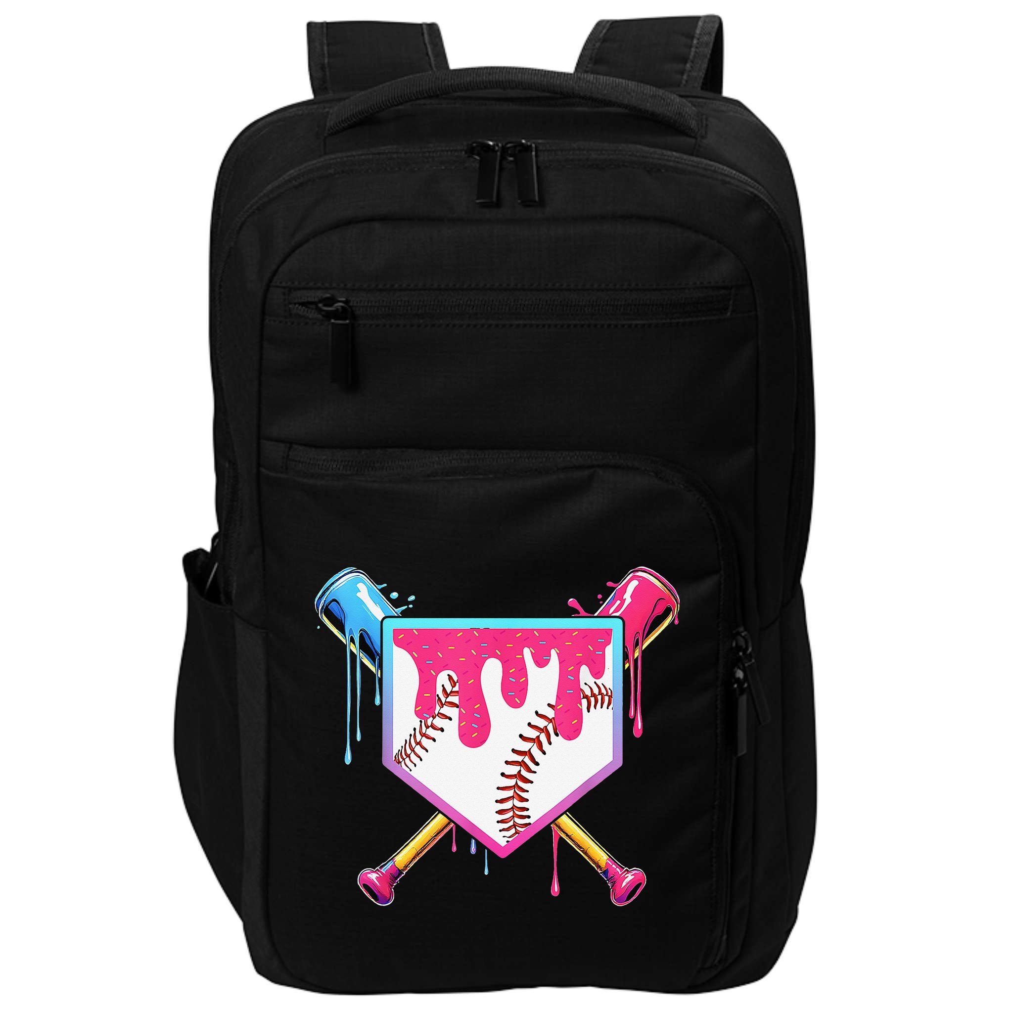 Baseball Cute For Ice Cream Cute Baseball Gift Impact Tech Backpack