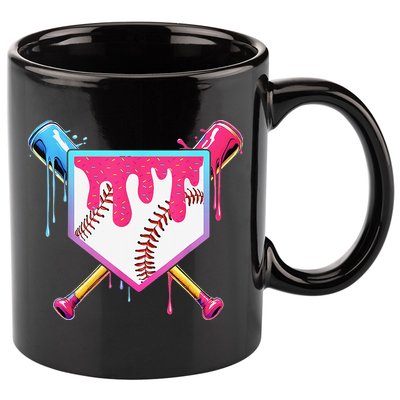 Baseball Cute For Ice Cream Cute Baseball Gift 11oz C Handle Ceramic Mug