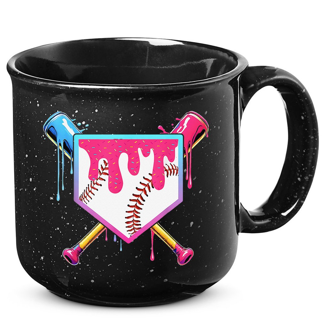 Baseball Cute For Ice Cream Cute Baseball Gift 15oz Campfire Ceramic Mug
