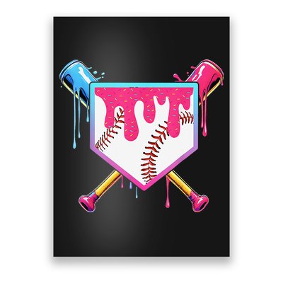 Baseball Cute For Ice Cream Cute Baseball Gift Poster