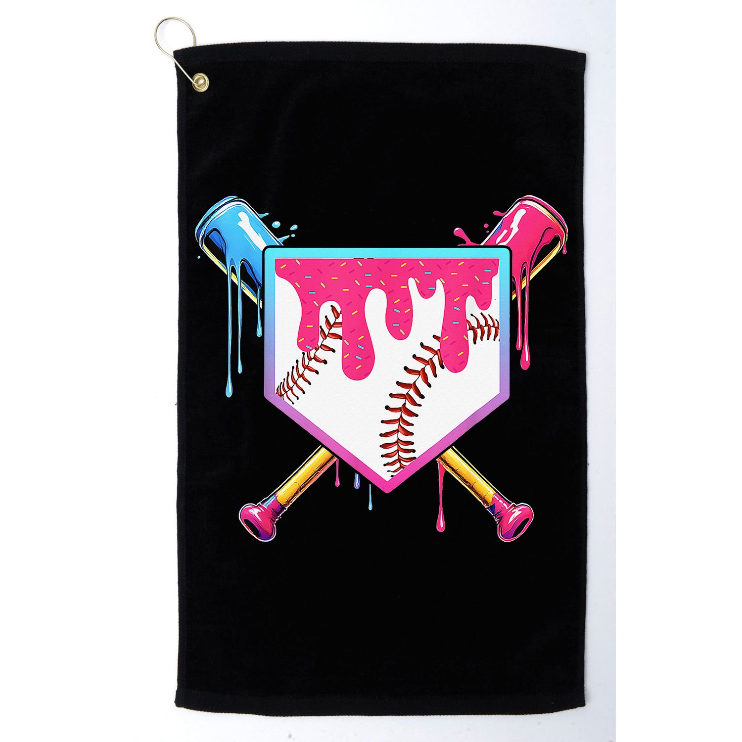 Baseball Cute For Ice Cream Cute Baseball Gift Golf Towel