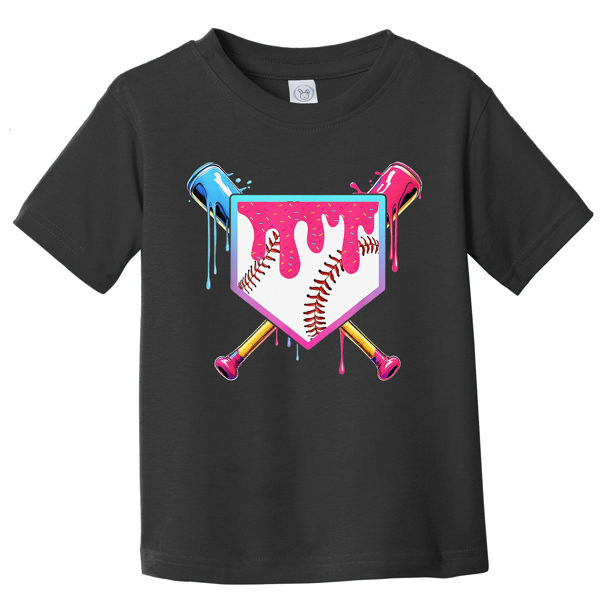 Baseball Cute For Ice Cream Cute Baseball Gift Toddler T-Shirt