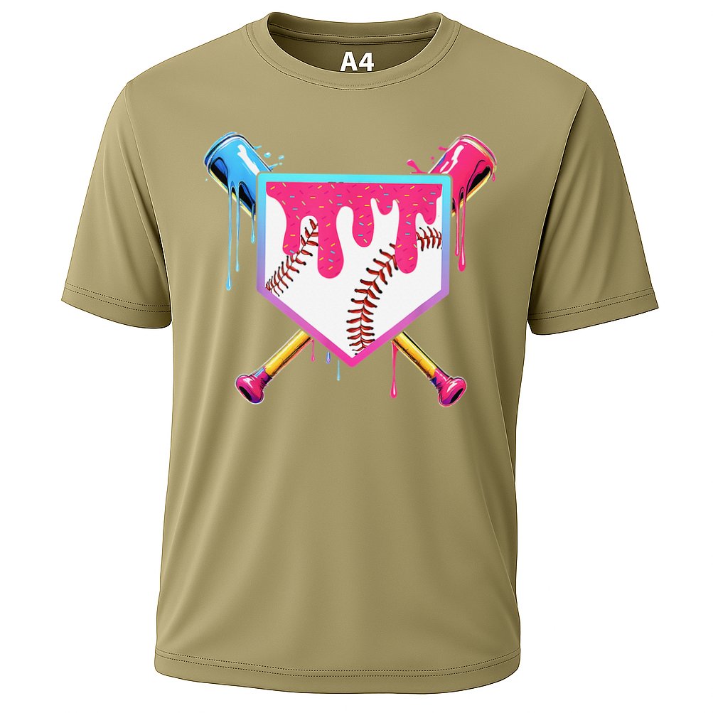 Baseball Cute For Ice Cream Cute Baseball Gift Performance Shirt