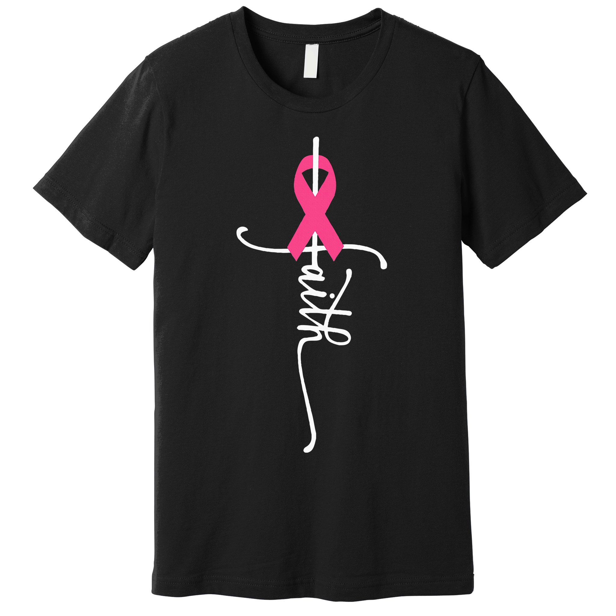 Breast Cancer Faith Breast Cancer Awareness Breast Cancer Premium T-Shirt