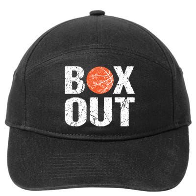 Basketball Coach Funny Coaching Saying Box Out 7-Panel Snapback Hat