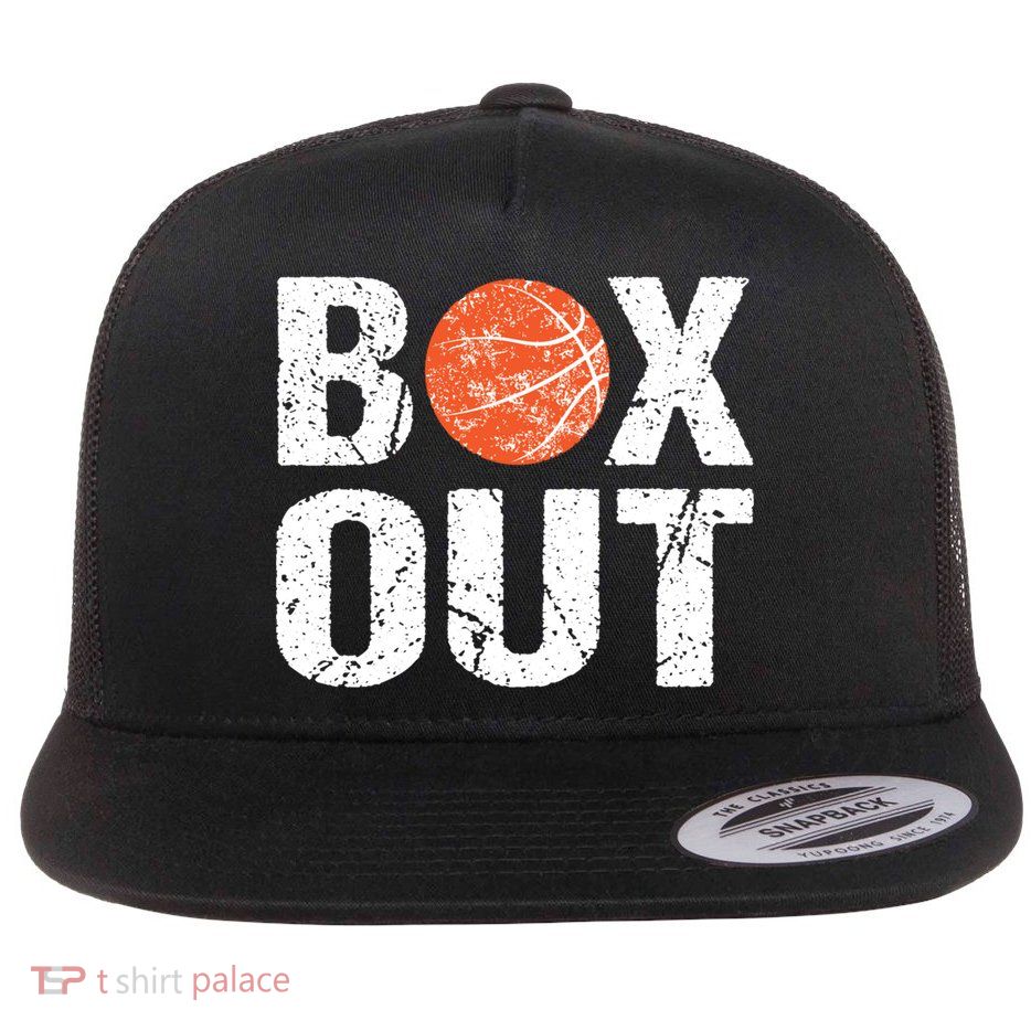Basketball Coach Funny Coaching Saying Box Out Flatbill Hat