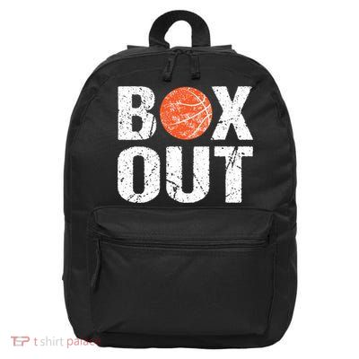 Basketball Coach Funny Coaching Saying Box Out 16 in Basic Backpack