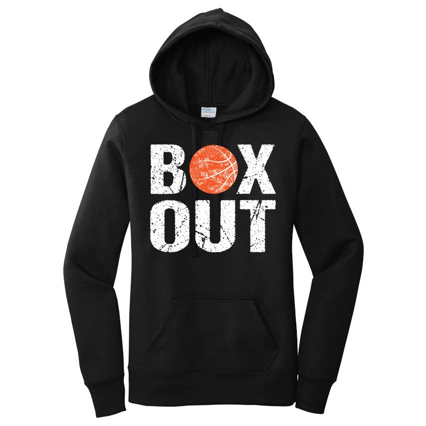 Basketball Coach Funny Coaching Saying Box Out Women's Pullover Hoodie