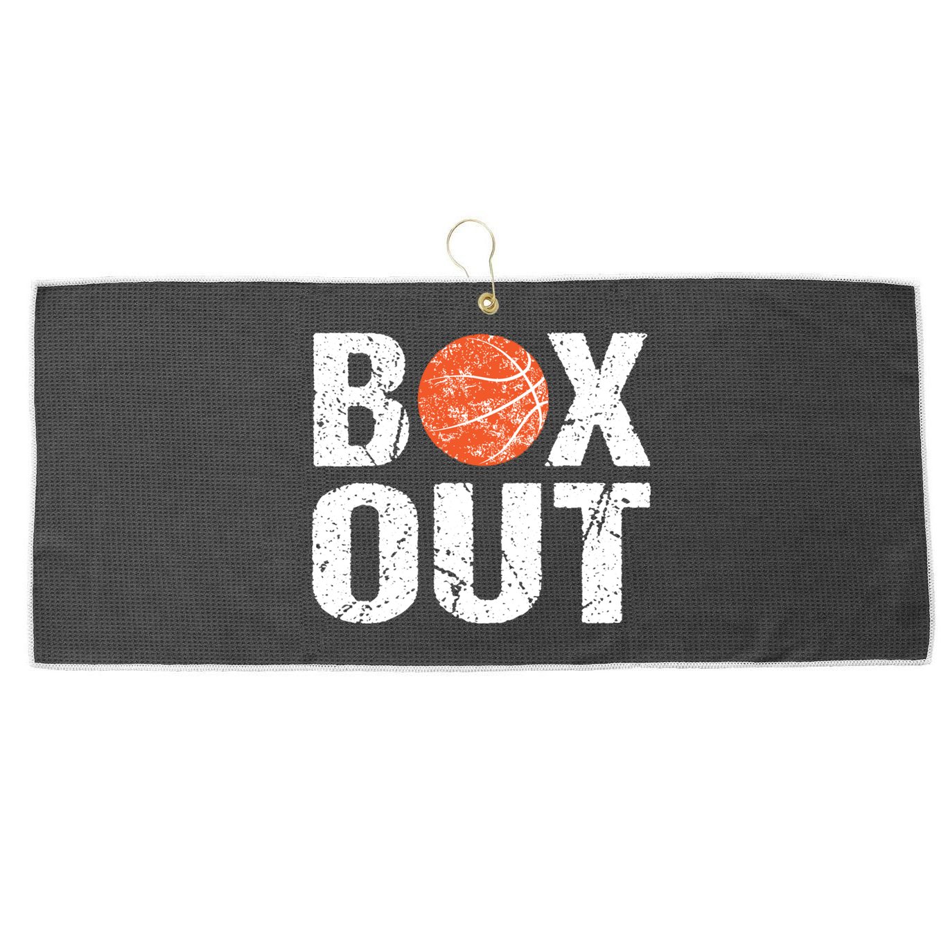 Basketball Coach Funny Coaching Saying Box Out Large Microfiber Waffle Golf Towel