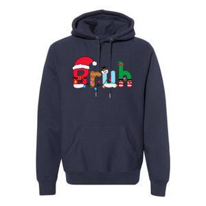 Bruh Christmas For Teen Funny Christmas Bruh Premium Hoodie