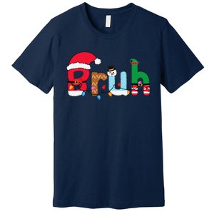 Bruh Christmas For Teen Funny Christmas Bruh Premium T-Shirt