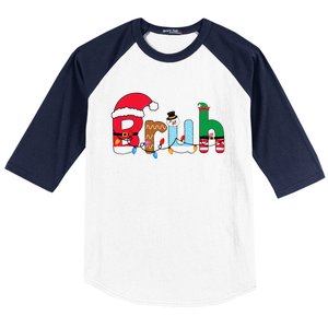 Bruh Christmas For Teen Funny Christmas Bruh Baseball Sleeve Shirt