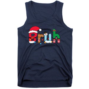 Bruh Christmas For Teen Funny Christmas Bruh Tank Top